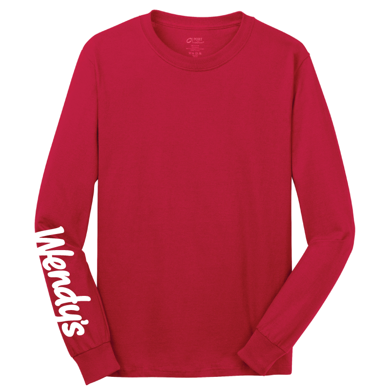 Wendy's Unisex Long Sleeve Crew Tee | Wendy's Online Store